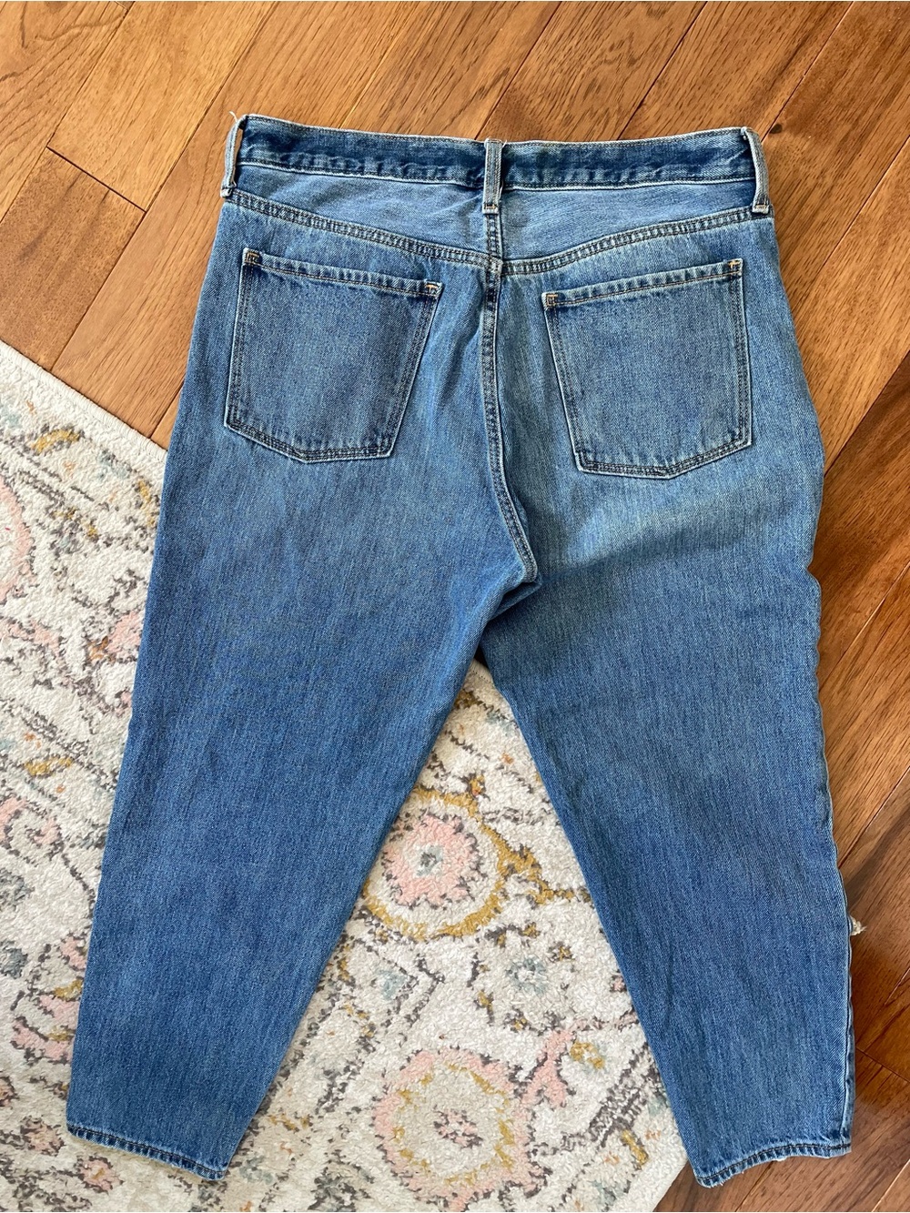 Old Navy High Rise Slouchy Taper denim button fly - Picture 4 of 10